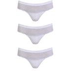 Hawty Shotty Panty Cotton Blend Mid-Rise Bikini Panties for Women | Seamless Lacy Design Underwear | Comfortable & Stretchable Panty Combo Pack of 3 - Ice Blue