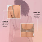 Nora Full Coverage Non-Padded Cotton Blend Minimizer Bra | Seamed Support Bra for Heavy Bust | Everyday Innerwear Bra for Women - Beige